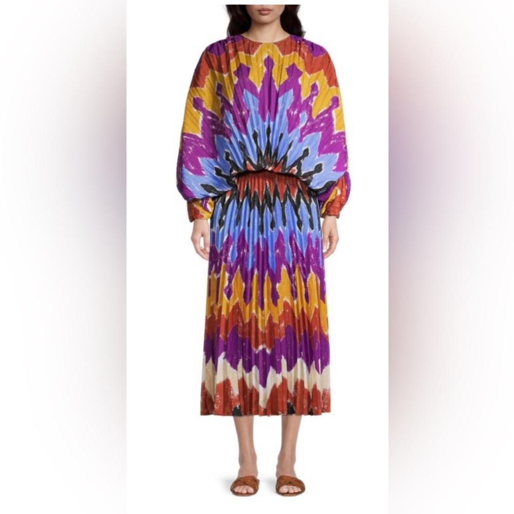 Stella Jean midi dress. Size 8. Worn once!      This dress is stunning!!!